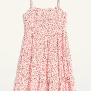 NWT Floral Printed Sleeveless Tiered Swing Dress